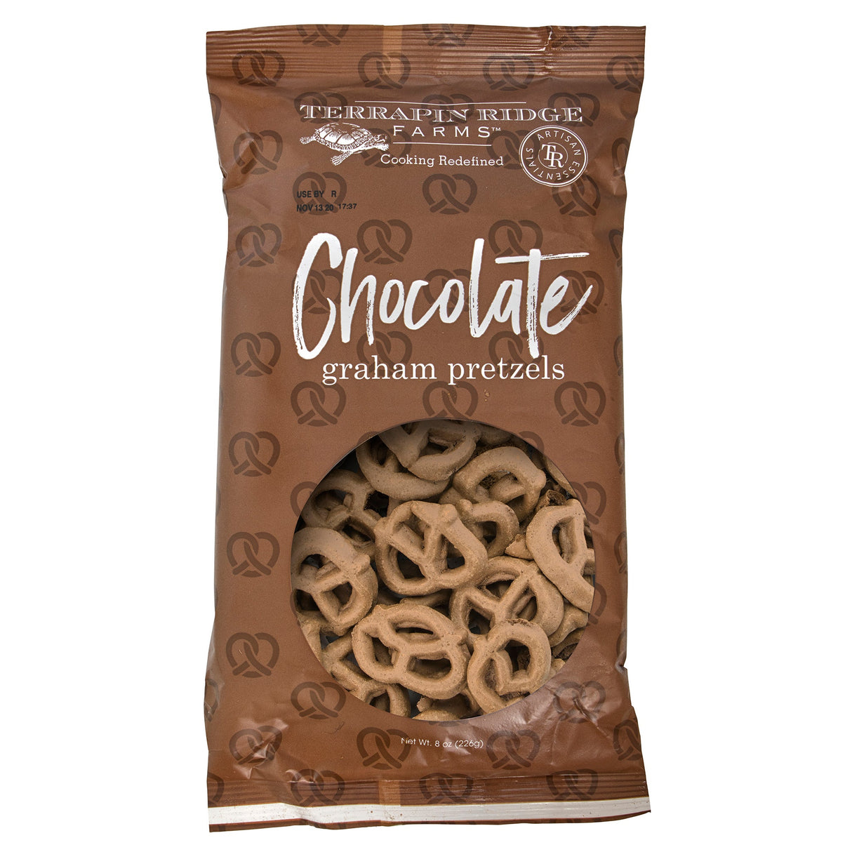 Crackers, Graham, Chocolate, Pretzel-Shaped,24 - 8 OUNCE