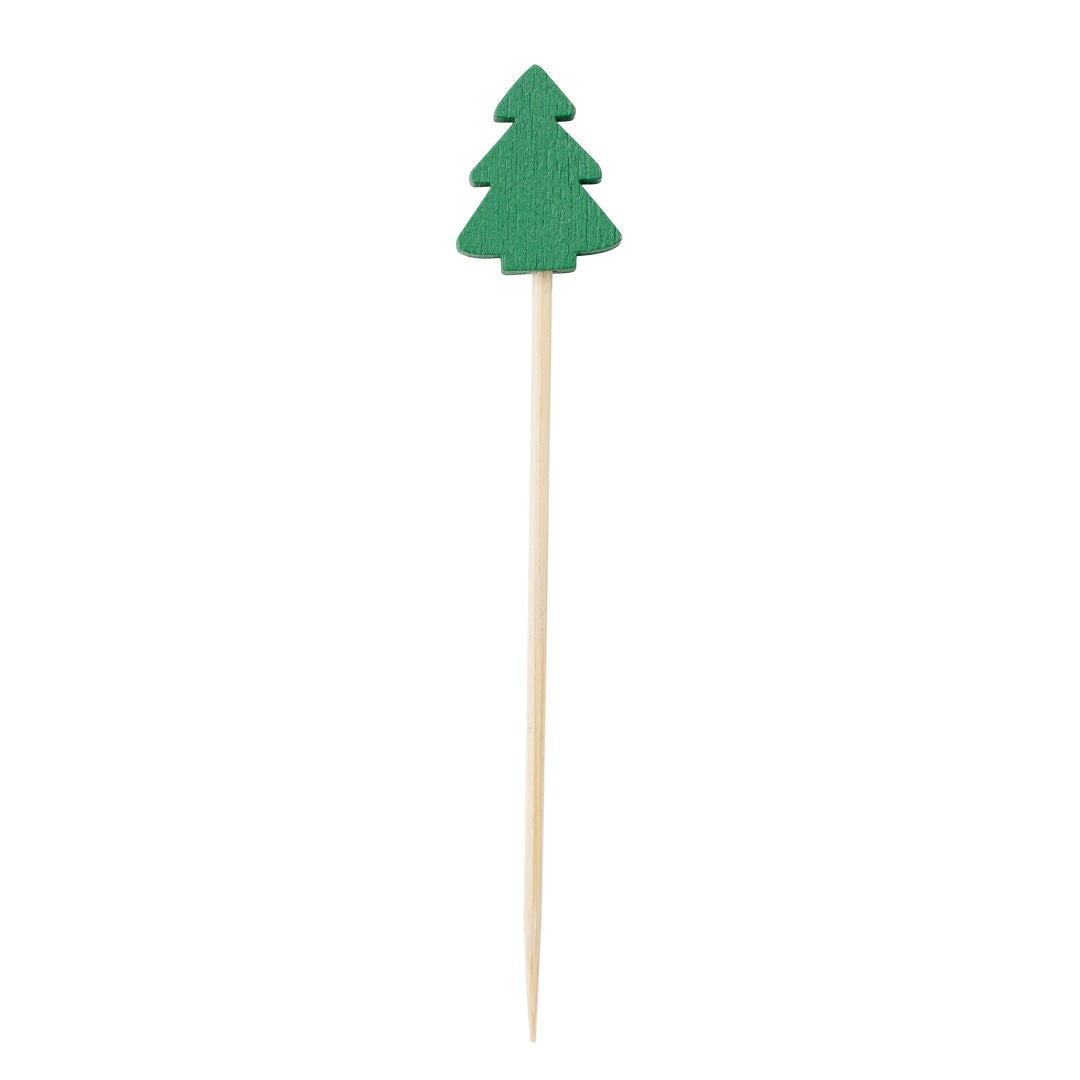 Skewers, Christmas Tree, 3.5 Inch, Bamboo,1 - 1000 COUNT