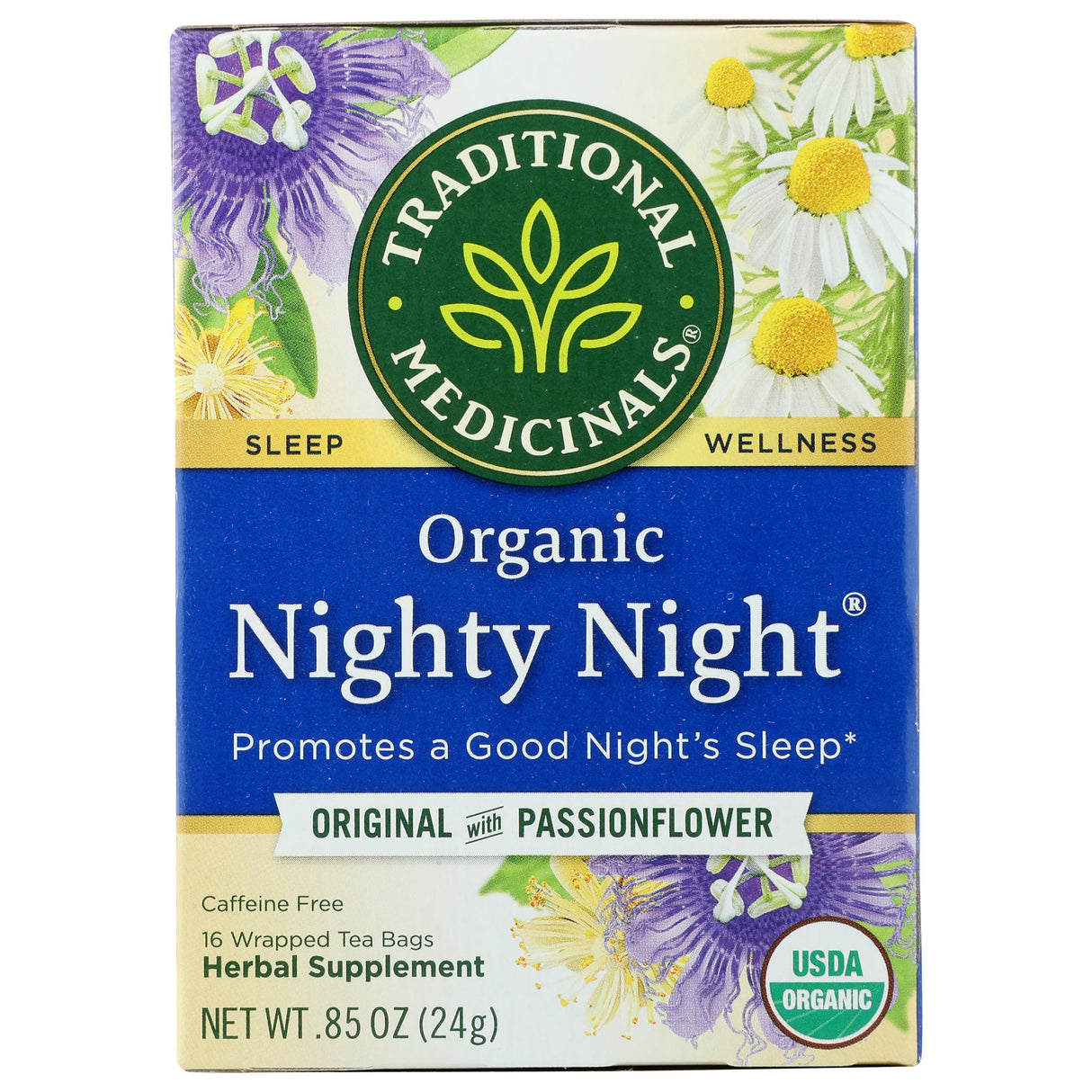 Tea, Herbal, with Passionflower, Individually Wrapped with String,6 - 16 COUNT