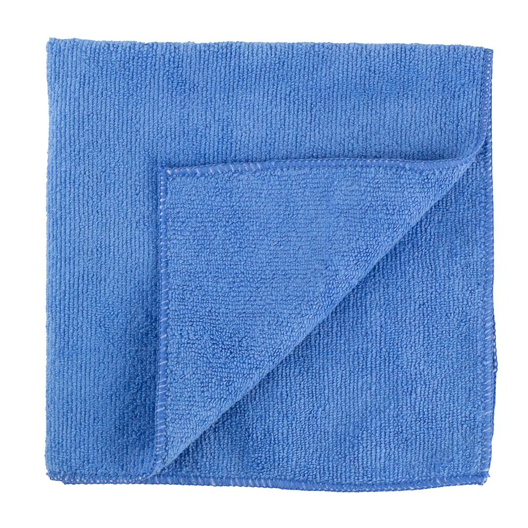 Cloths, Microfiber, Blue, 16 x 16 Inch,1 - 10 COUNT