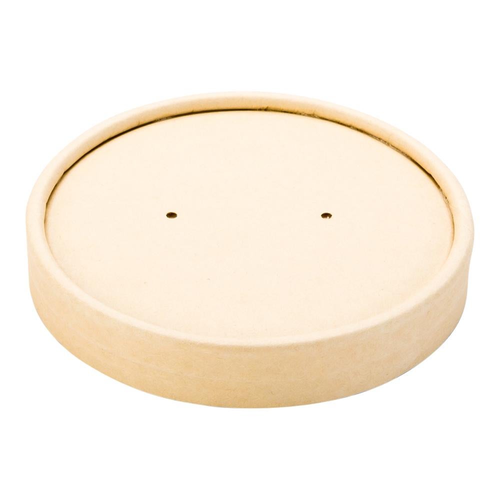 Lids, Bio Tek, Bamboo, Natural, fits 8 & 12 Ounce Soup Containers,1 - 25 COUNT