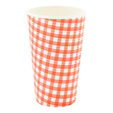 Cups, Coffee, 16 Ounce, Paper, Picnic Print, Spiral Wall, 3.50 x 3.50 x 5.50 Inch,25 - 1 EACH