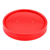 Lids, Bio Tek, Paper, Red, fits 12 Ounce Soup Containers,1 - 25 COUNT