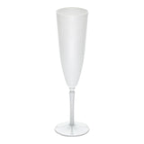 Flutes, Wedding Champagne, 4 Ounce, Plastic, White, 7.5 x 2.25 x 2.25 Inch,1 - 20 COUNT