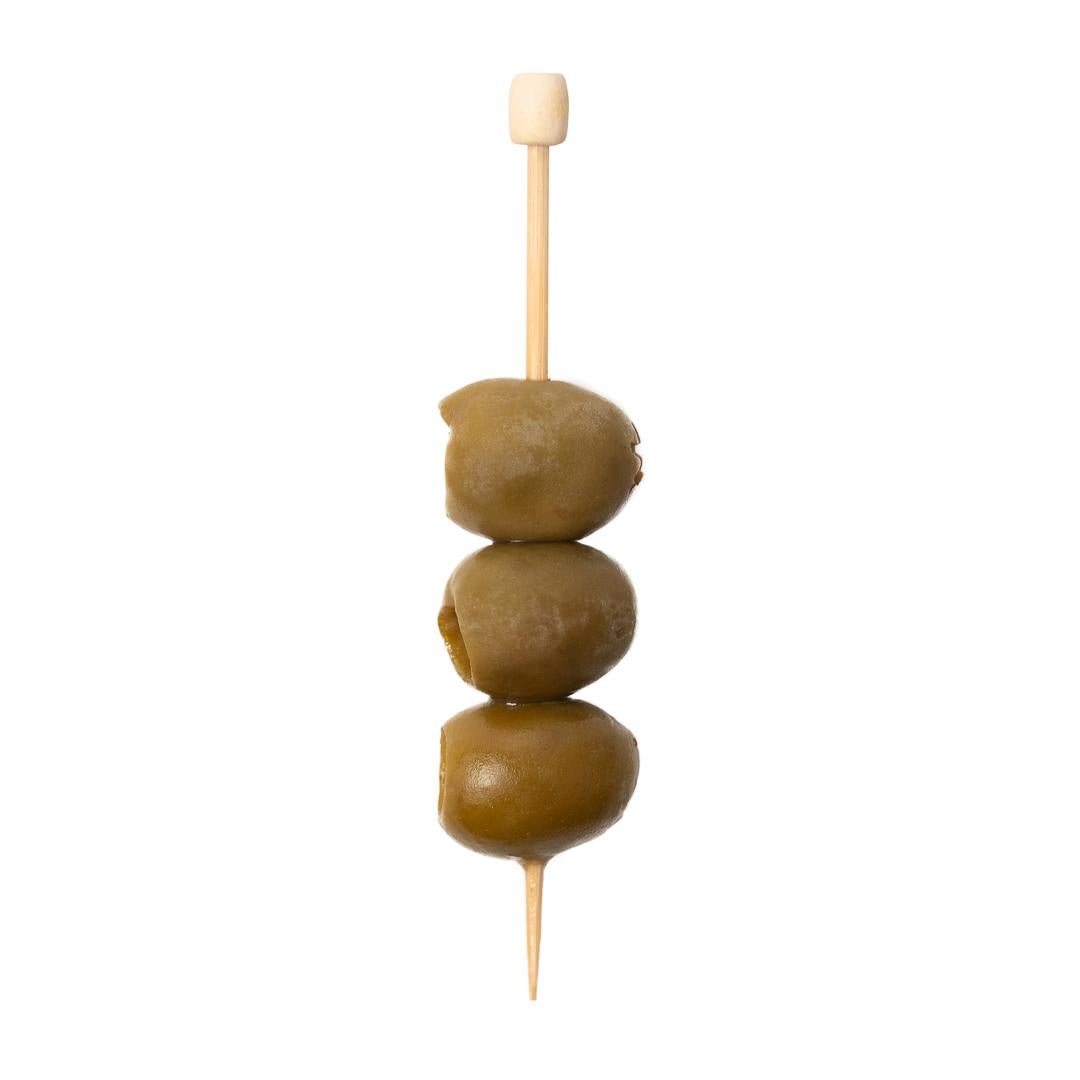 Skewers, Cylinder Top, 3.5 Inch, Bamboo,1 - 100 COUNT