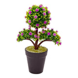 Plant, Artificial, Mini, Crape Myrtle, Plastic, Purple, in Plastic Pot,1 - 1 EACH