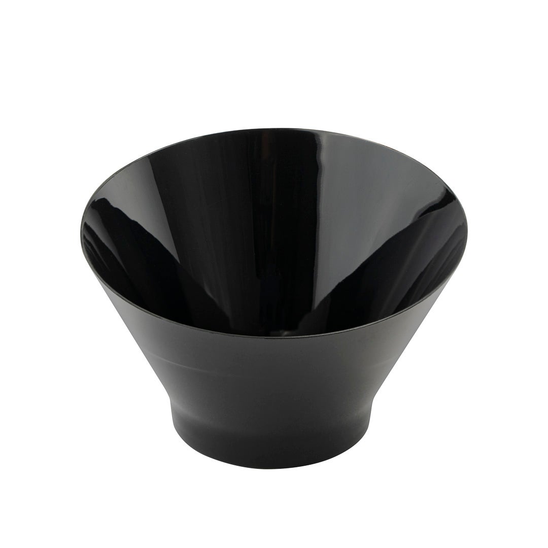 Bowls, 5 Ounce, Plastic, Black, Round Incline,1 - 100 COUNT