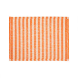 Placemats, 16 x 12 Inch, Orange Stripe, Rectangular,1 - 6 COUNT