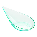 Spoons, Appetizer, Teardrop Shaped, Plastic, Sea Green, 4 x 2 x 0.50 Inch,1 - 20 COUNT
