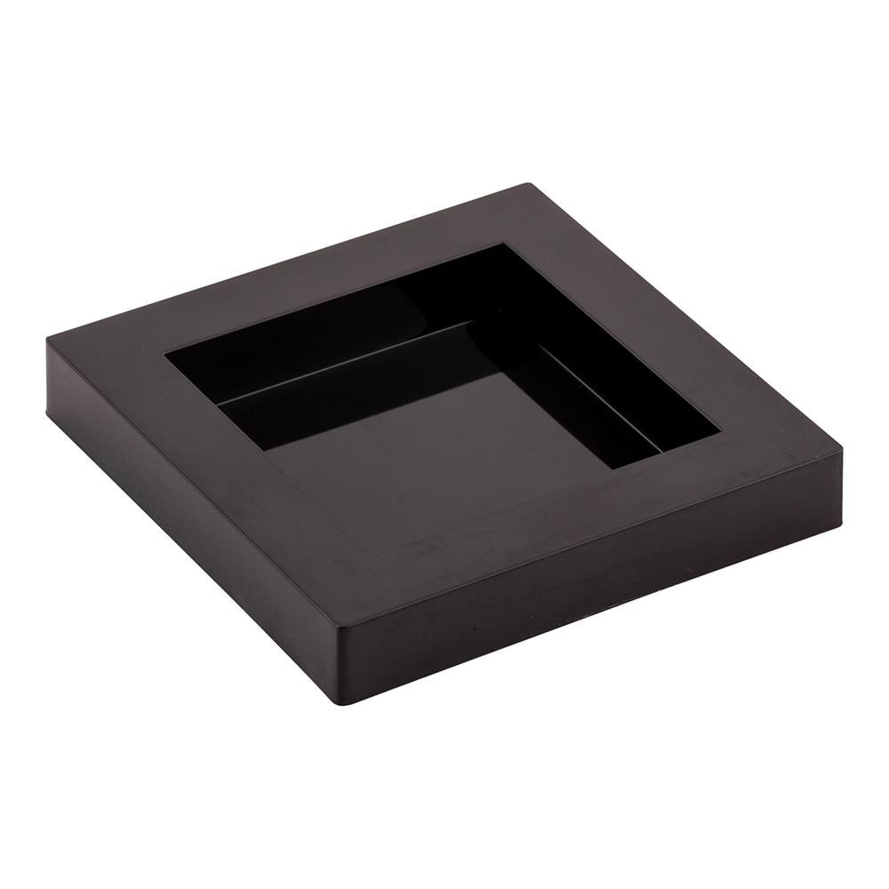 Plates, Mini Cubic, 2.5 Inch, Plastic, Black, Square,1 - 20 COUNT