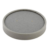 Lids, Bio Tek, Paper, Gray, fits 12 Ounce Soup Containers,1 - 25 COUNT