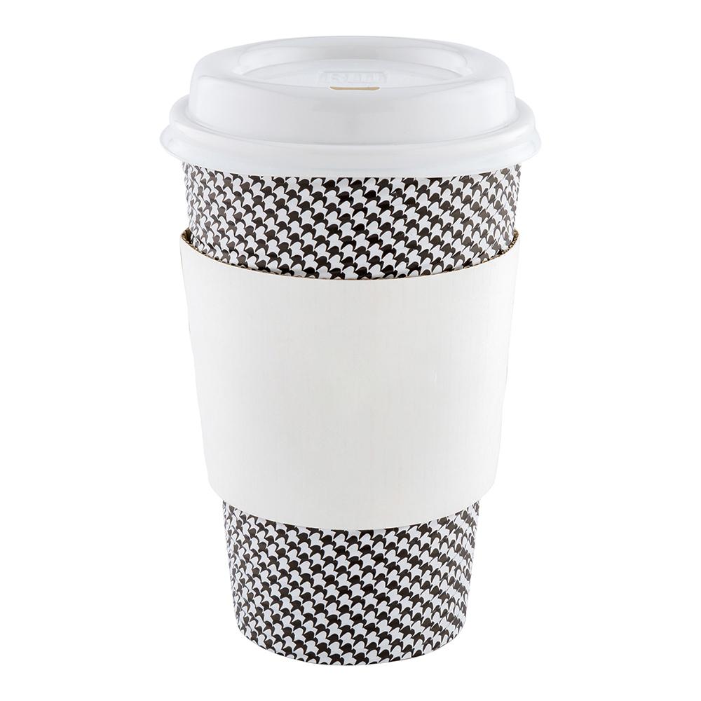 Sleeve, Coffee, Paper, White, for 12/16/20 Oz Cups,1 - 50 COUNT