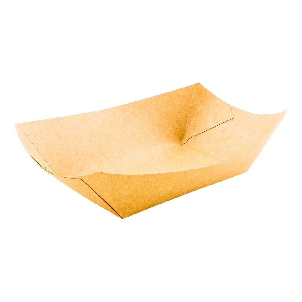 Trays, Food, 5.50 x 3.50 x 2 Inch, Paper, Kraft, Boat,1 - 50 COUNT