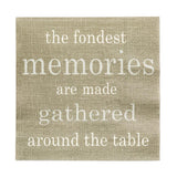 Napkins, Lunch, Gray with Print, 13 x 13 Inch,1 - 20 COUNT