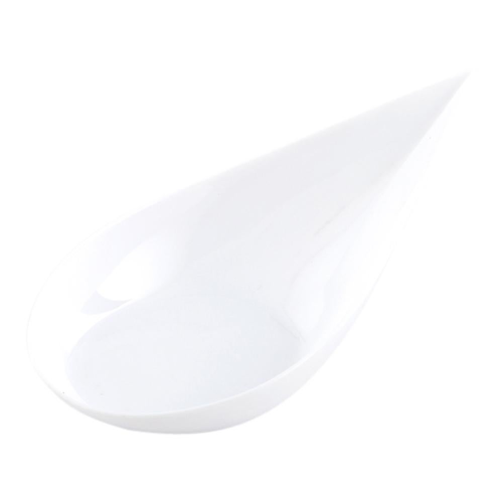 Spoons, Appetizer, 4 Inch, Plastic, White, Teardrop, Heavyweight,1 - 20 COUNT