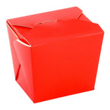 Containers, Noodle Take-Out, 8 Ounce, Paper, Red, Square,1 - 25 COUNT