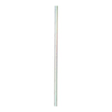Straws, 7.75 Inch, Paper, Metallic Ice Blue, Biodegradable,1 - 25 COUNT