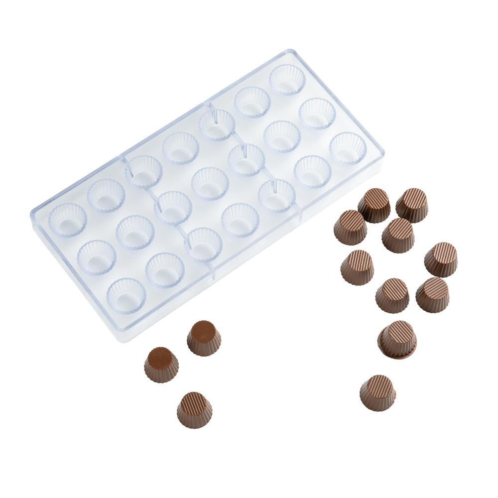 Mold, Candy, 21-Compartment, Cup, Pastry Tek Polycarbonate,1 - 1 EACH