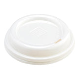 Lids, Dome, Sip-Thru, Plastic, White, for 8/12/16/20 Ounce Cups,1 - 25 COUNT
