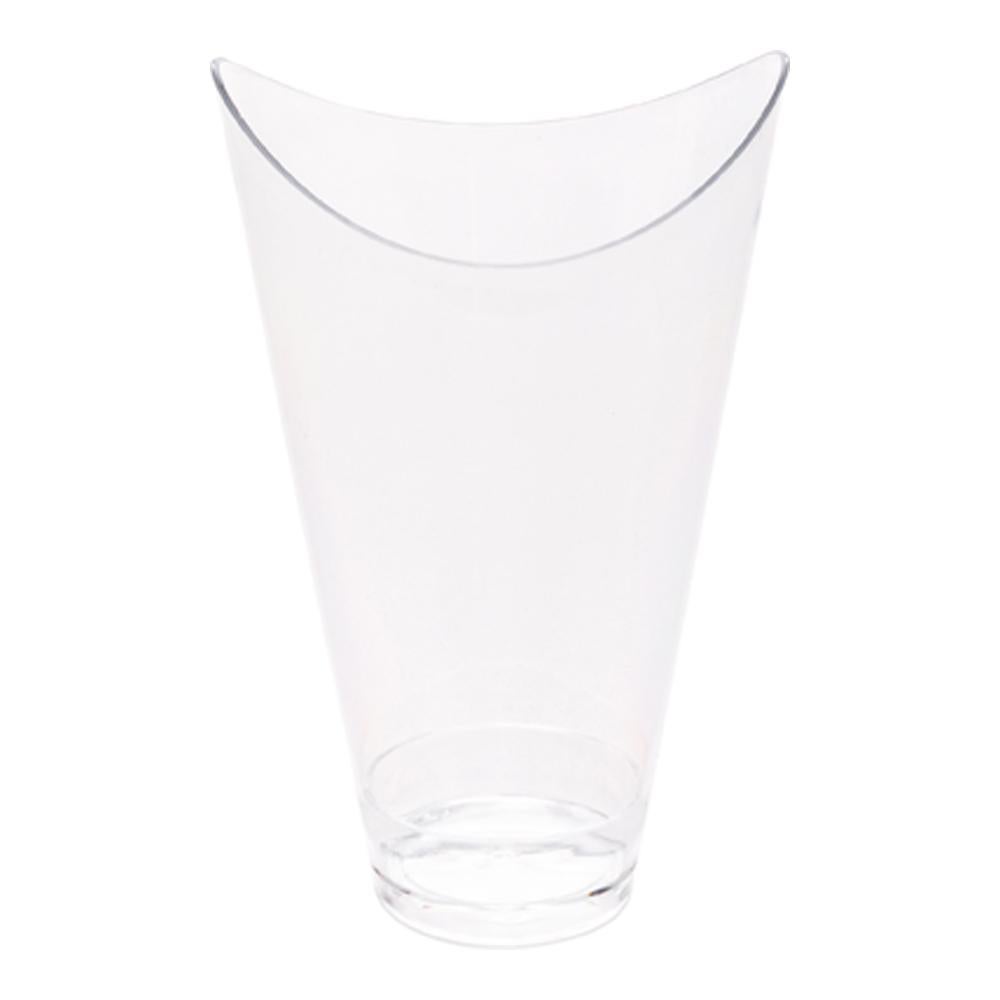 Cups, Mezzaluna, Mini 3 Ounce, Plastic, Clear, 3.25 x 2 x 1.50 Inch,1 - 25 COUNT
