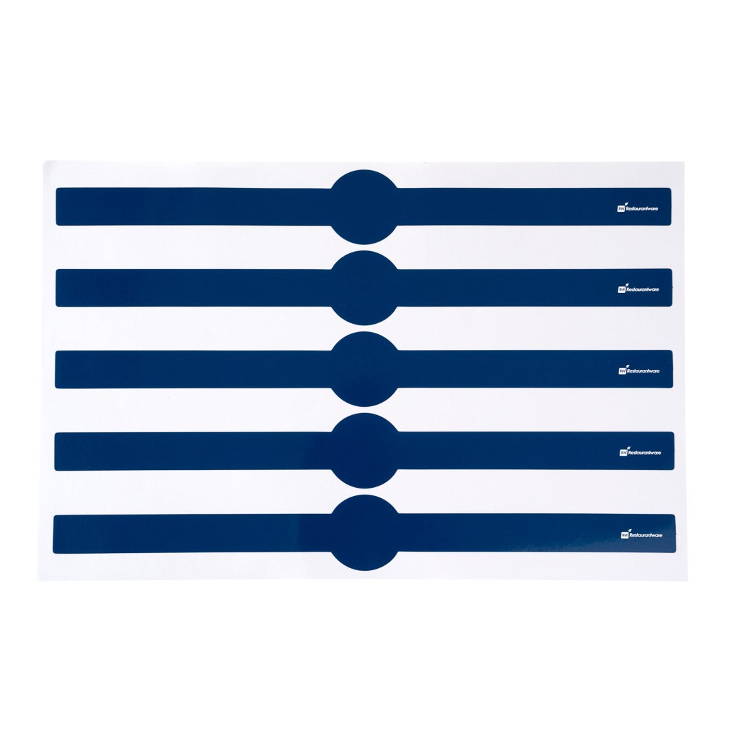 Packaging Bands, Take-Out, 12 x 1.5 Inch, Paper, Midnight Blue, with Self-Adhesive Sticker,1 - 100 COUNT