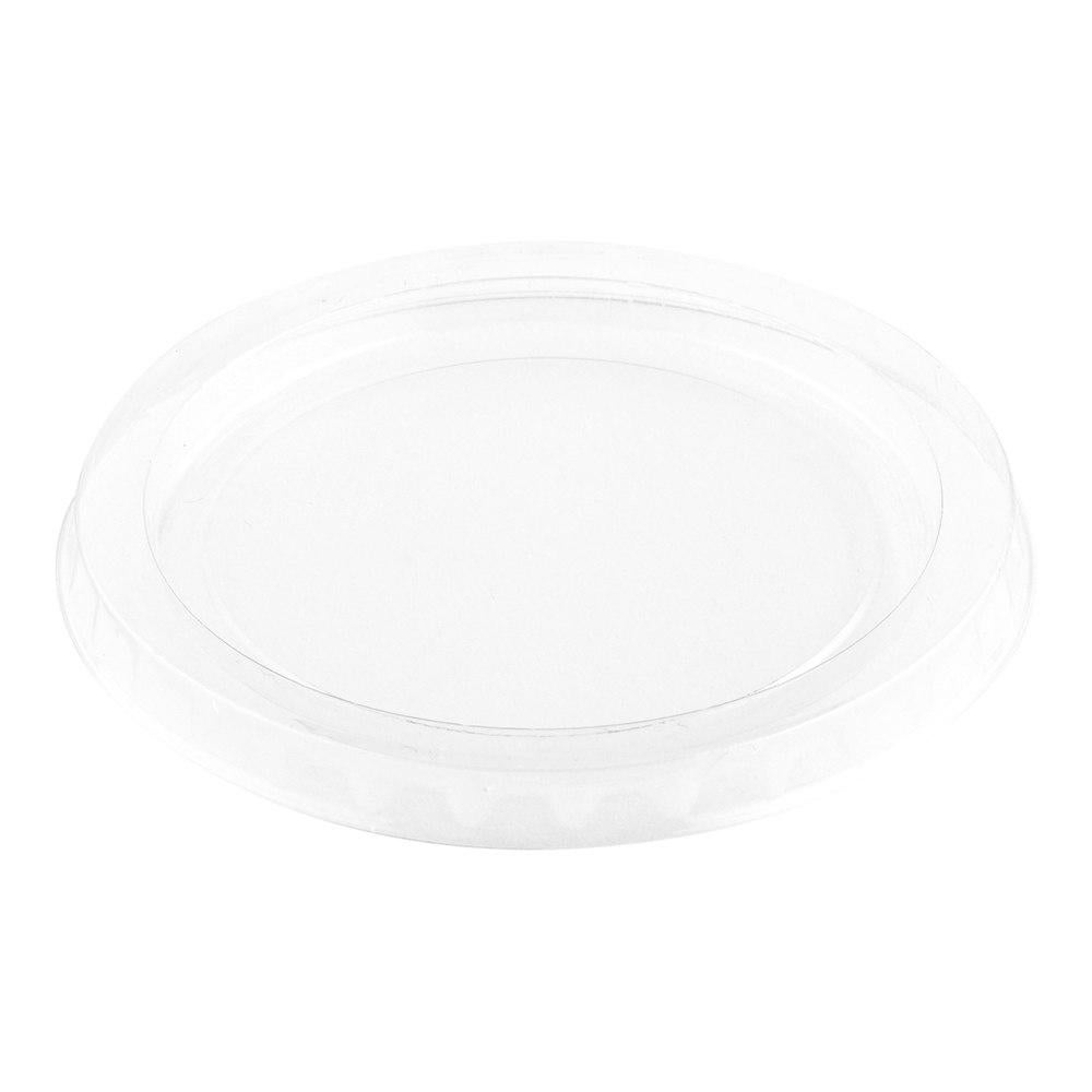Lids, Flat, Plastic, Clear, for 2/3/4 Ounce Portion Cups,1 - 100 COUNT