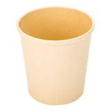 Containers, Soup, 16 Ounce, Bamboo Paper, Natural, Round,1 - 25 COUNT