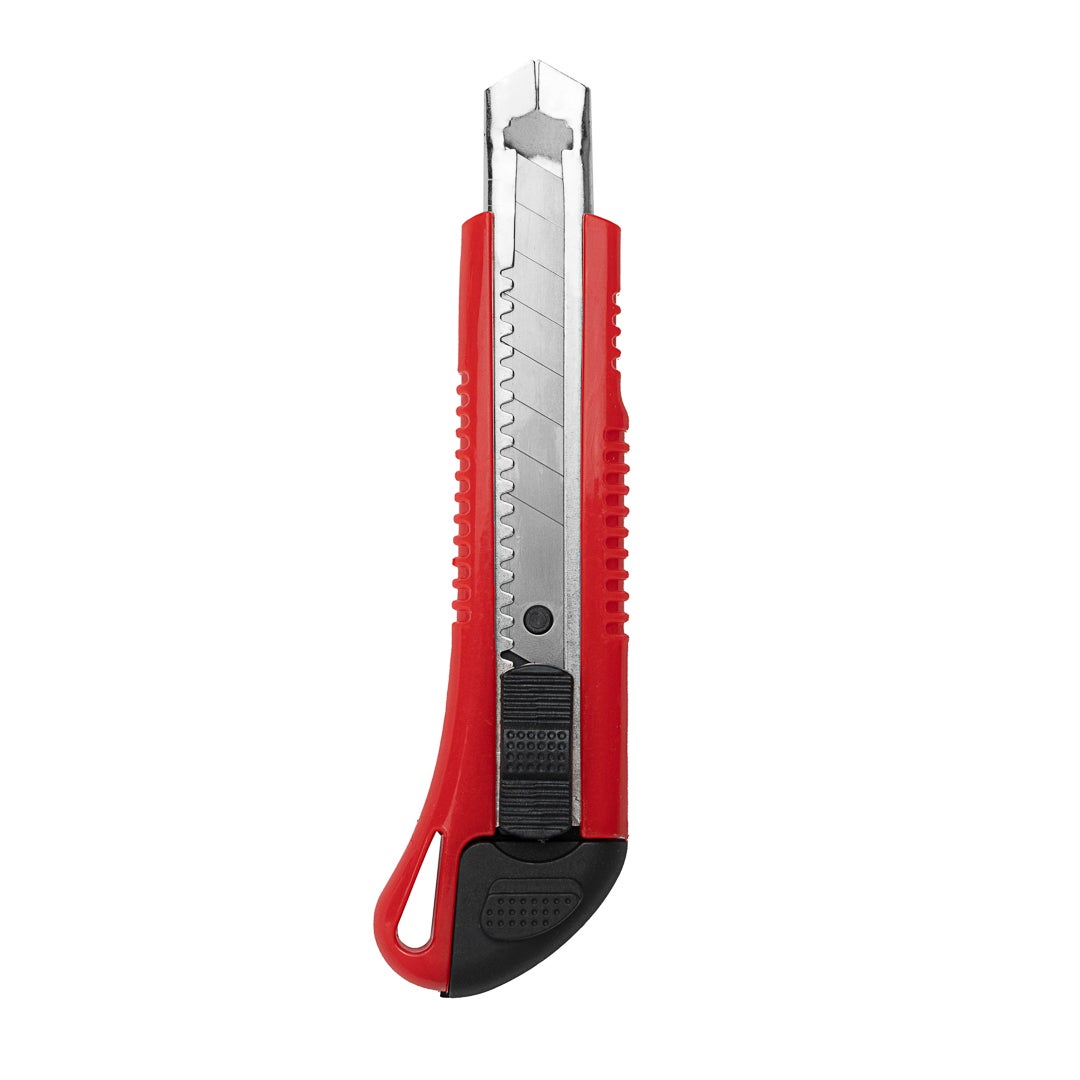 Box Cutters, 6.5 Inch, Red, with Snap-Off Blades & Anti-Slip Handle,1 - 4 COUNT