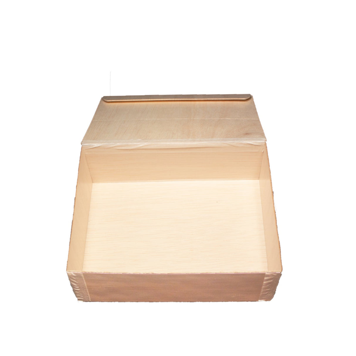 Boxes, Large 8 x 11 x 3 Inch, Palm Leaf, Natural, Collapsible, with Lid,4 - 25 COUNT