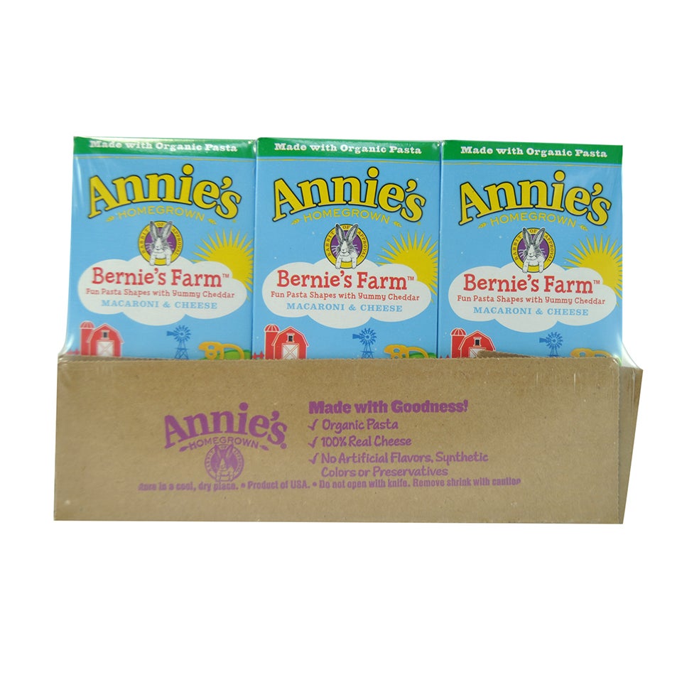 Entree, Macaroni & Cheese, Cheddar, Farm-Shaped, Dry,12 - 6 OUNCE