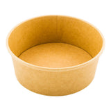 Containers, Salad, 25 Ounce, Paper, Kraft, Round, 6 x 2.50 Inch,1 - 50 COUNT