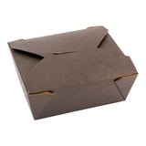Containers, Take-Out, Bio Tek 45 Ounce, Paper, Black, 6.75 x 5.50 x 2.50 Inch, #8, Rectangular,50 - 1 EACH