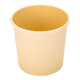 Containers, Soup, 12 Ounce, Bamboo Paper, Natural, Round,1 - 25 COUNT
