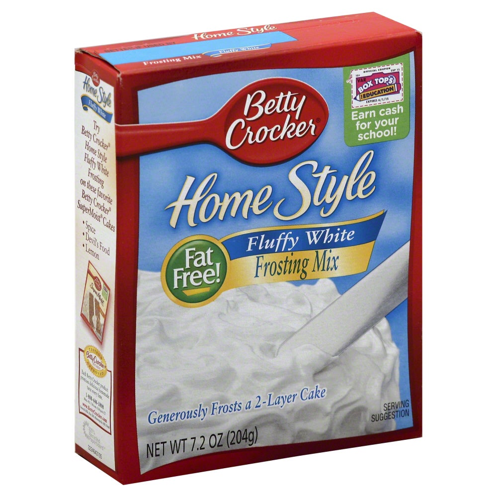 Mix, Frosting, Fluffy White, Fat Free,12 - 7.2 OUNCE