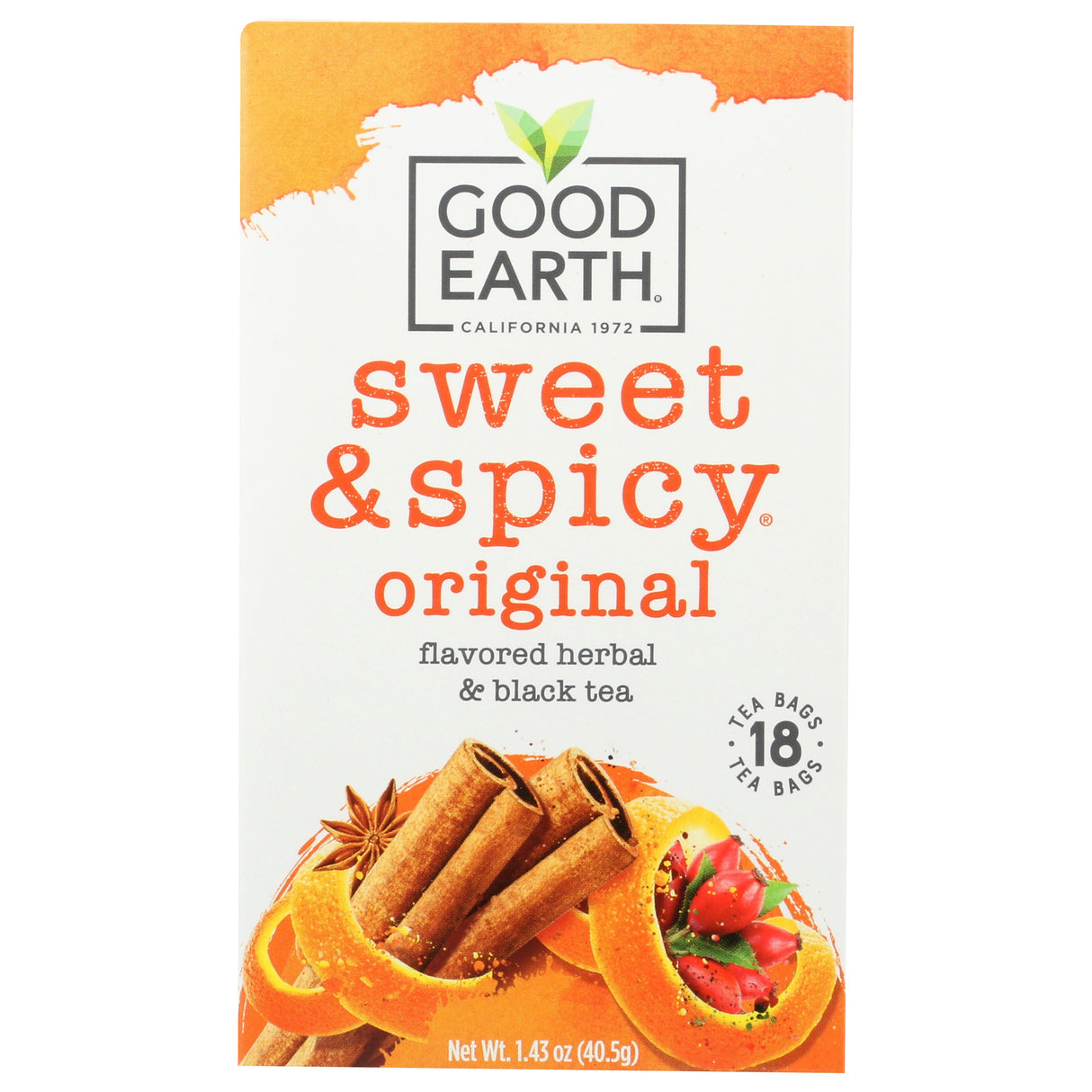 Tea, Herbal & Black, Sweet & Spicy, Individually Wrapped with String,6 - 18 COUNT