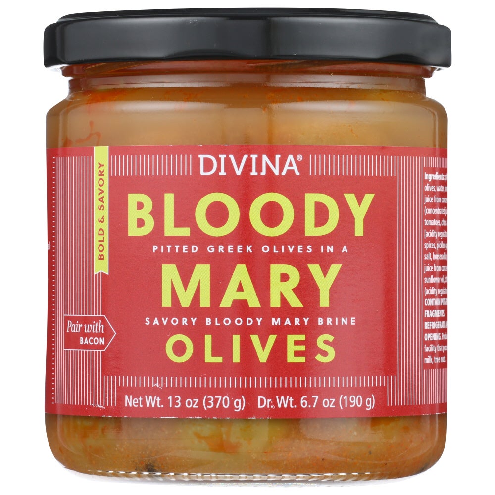Olives, Pitted, in Bloody Mary Brine,6 - 6.7 OUNCE