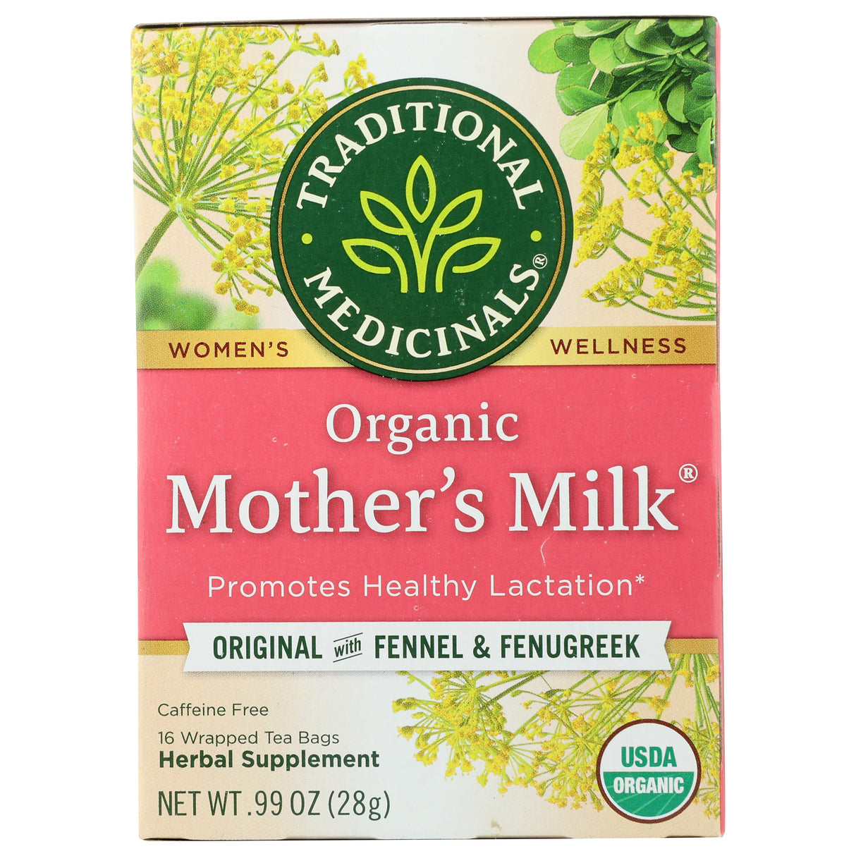 Tea, Herbal, with Fennel & Fenugreek, Individually Wrapped with String,6 - 16 COUNT