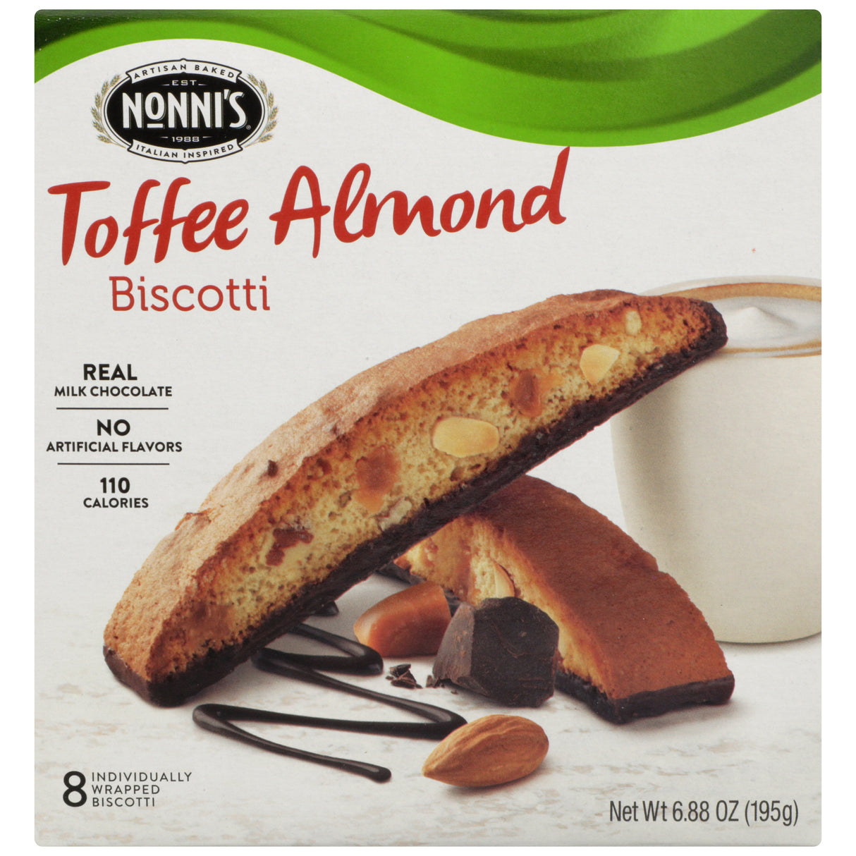 Biscotti, Almond Toffee, Shelf-Stable,6 - 6.88 OUNCE