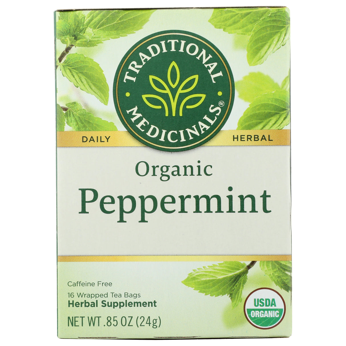 Tea, Herbal, Peppermint, Individually Wrapped with String,6 - 16 COUNT