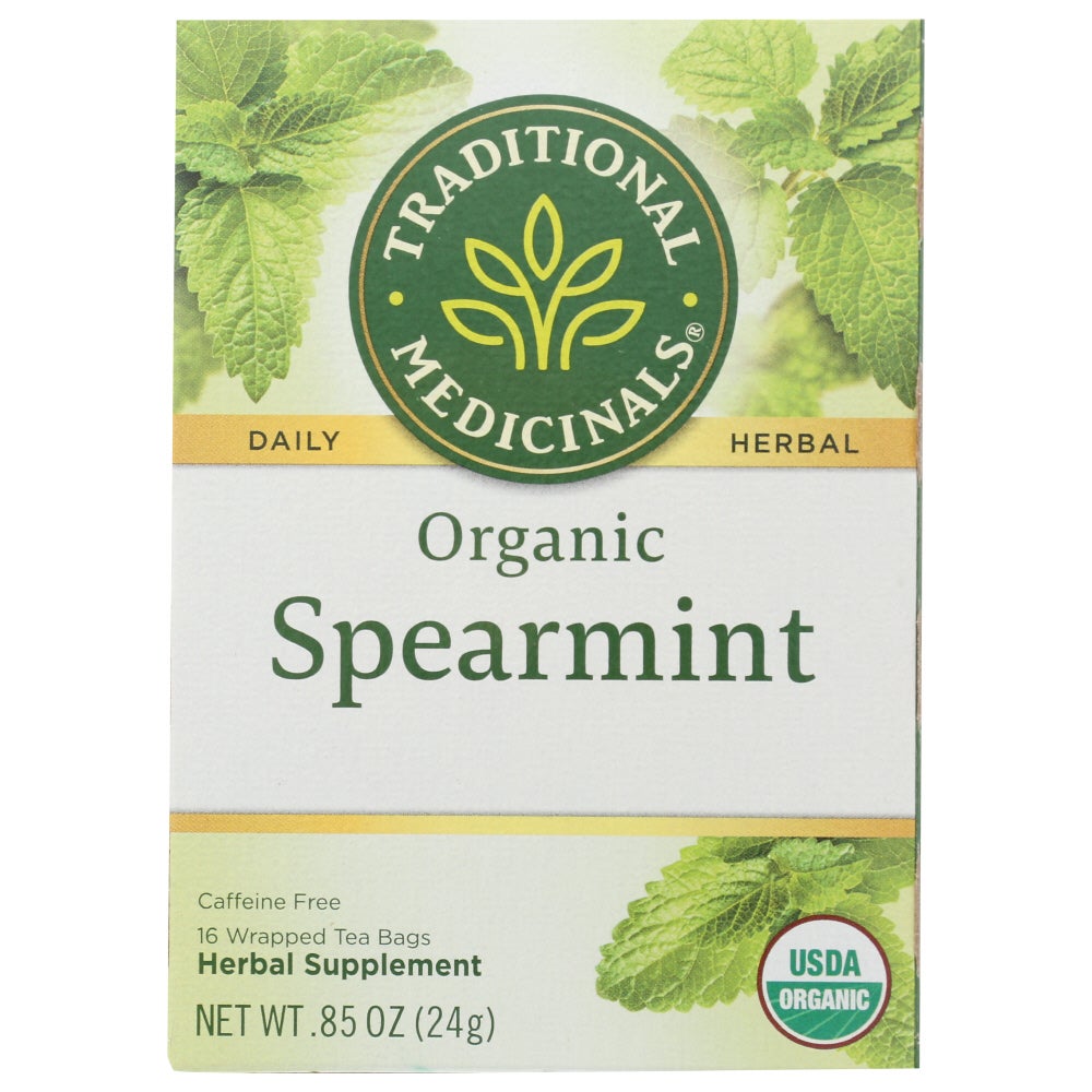 Tea, Herbal, Spearmint, Individually Wrapped with String,6 - 16 COUNT