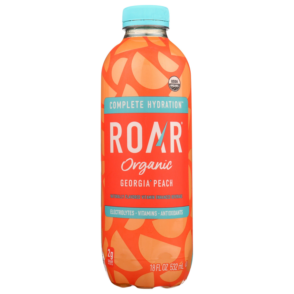 Energy Drink, Georgia Peach, with Electrolytes, Single-Serve,12 - 18 FLUID
