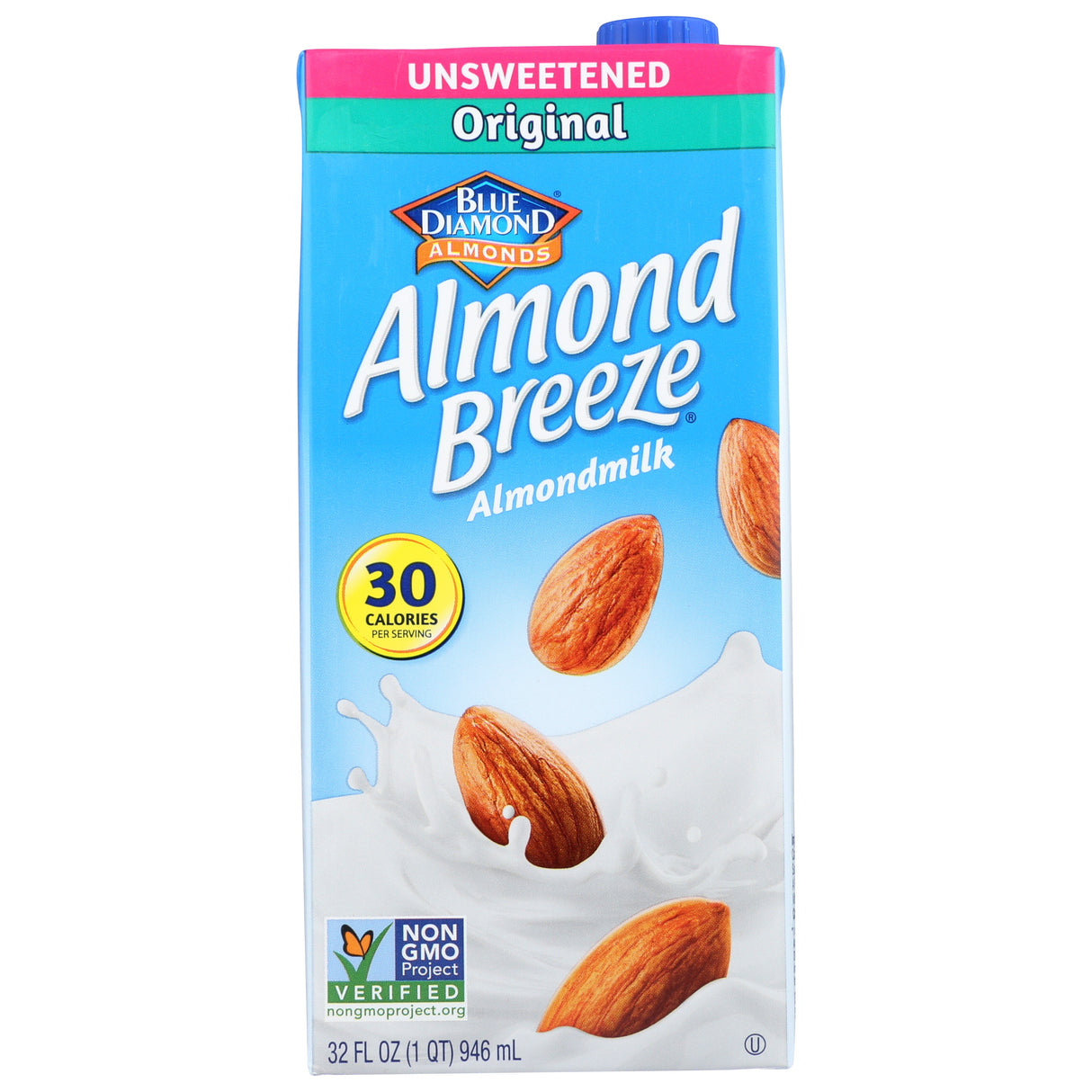 Milk, Almond, Unsweetened Original, Shelf-Stable,12 - 32 FLUID