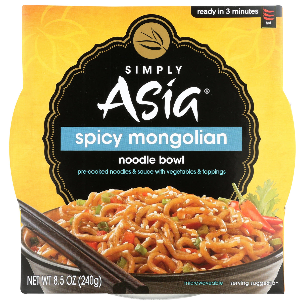 Noodle Bowls, Mongolian, Spicy,6 - 8.5 OUNCE