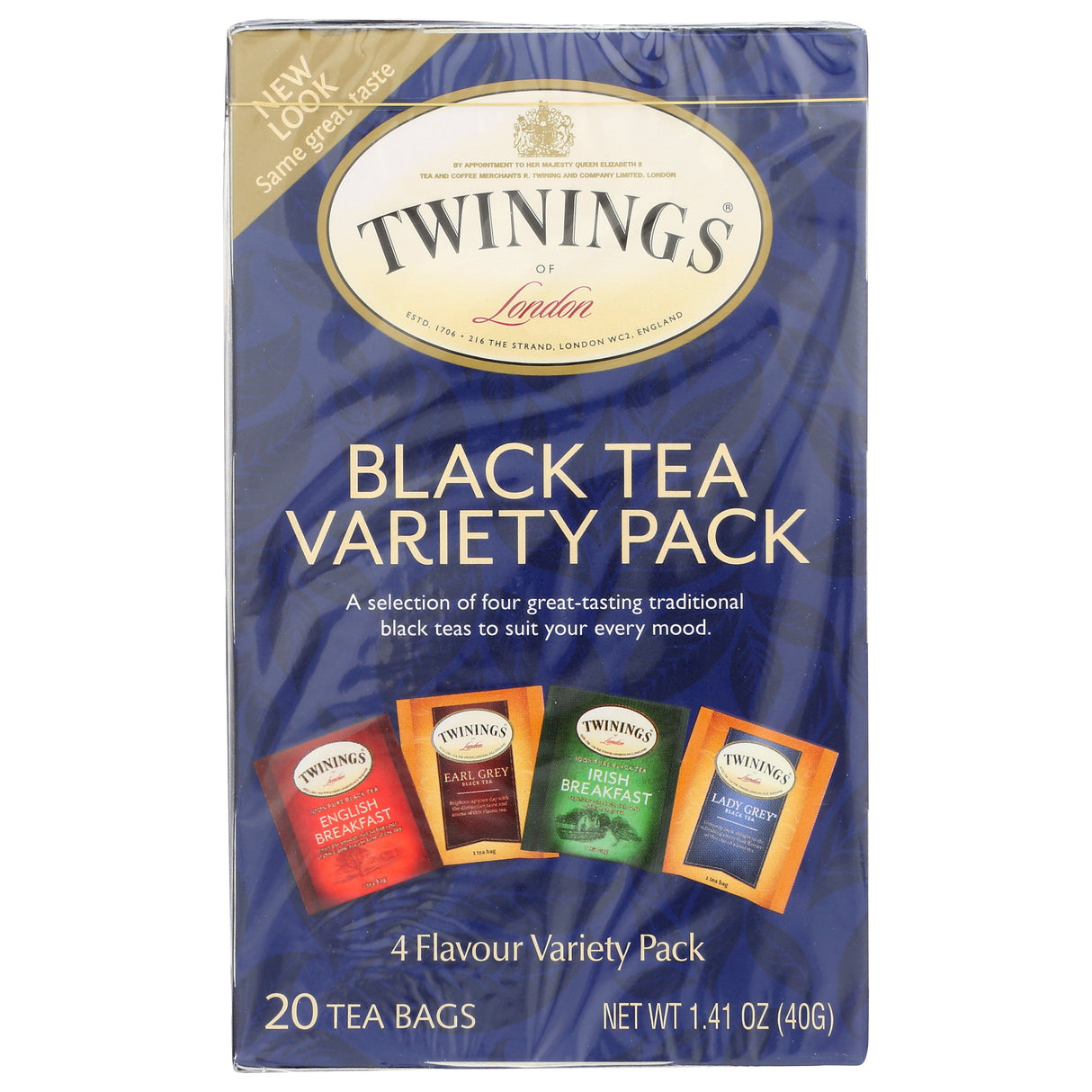 Tea, Black, Assorted, Individually Wrapped with String,6 - 20 COUNT