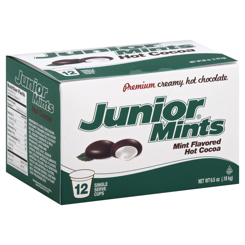 Hot Cocoa Mix, Mint, Compatible with Keurig Brewer, Single-Serve, Cup,6 - 12 COUNT