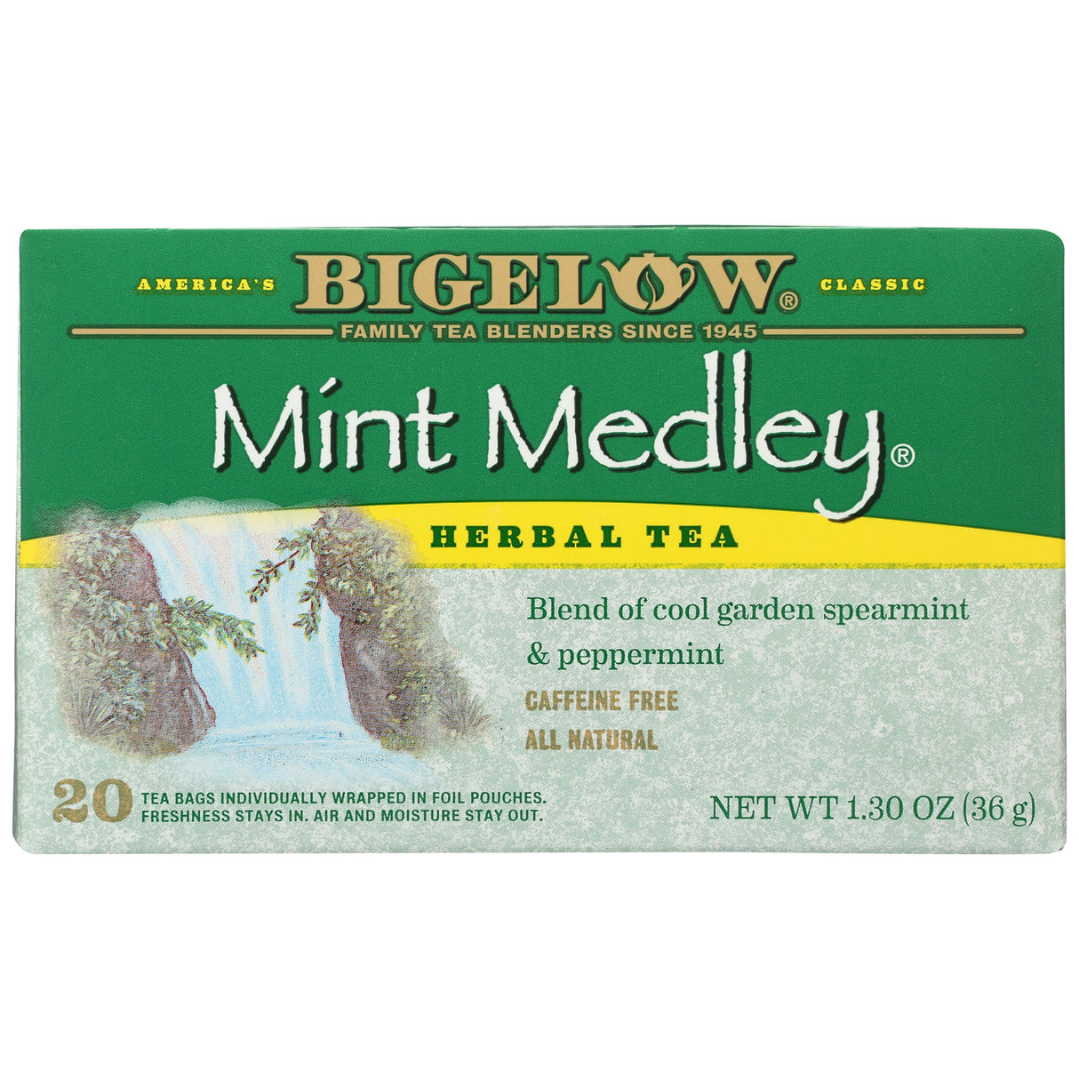 Tea, Herbal, Mint Medley, Individually Wrapped with String,6 - 20 COUNT