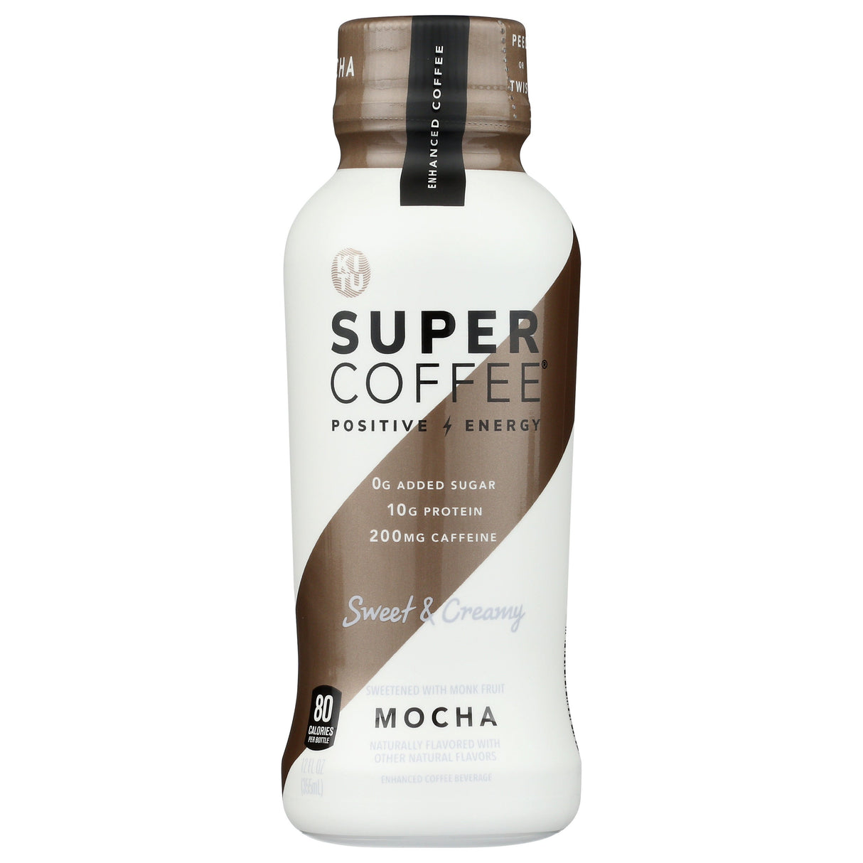 Coffee, Liquid, Sweet & Creamy, Mocha, Sweetened with Monk Fruit, Single-Serve, Shelf-Stable,12 - 12 FLUID