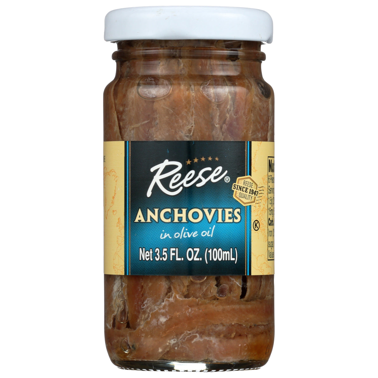 Anchovies, Flat, in Olive Oil, Shelf-Stable,12 - 3.5 OUNCE
