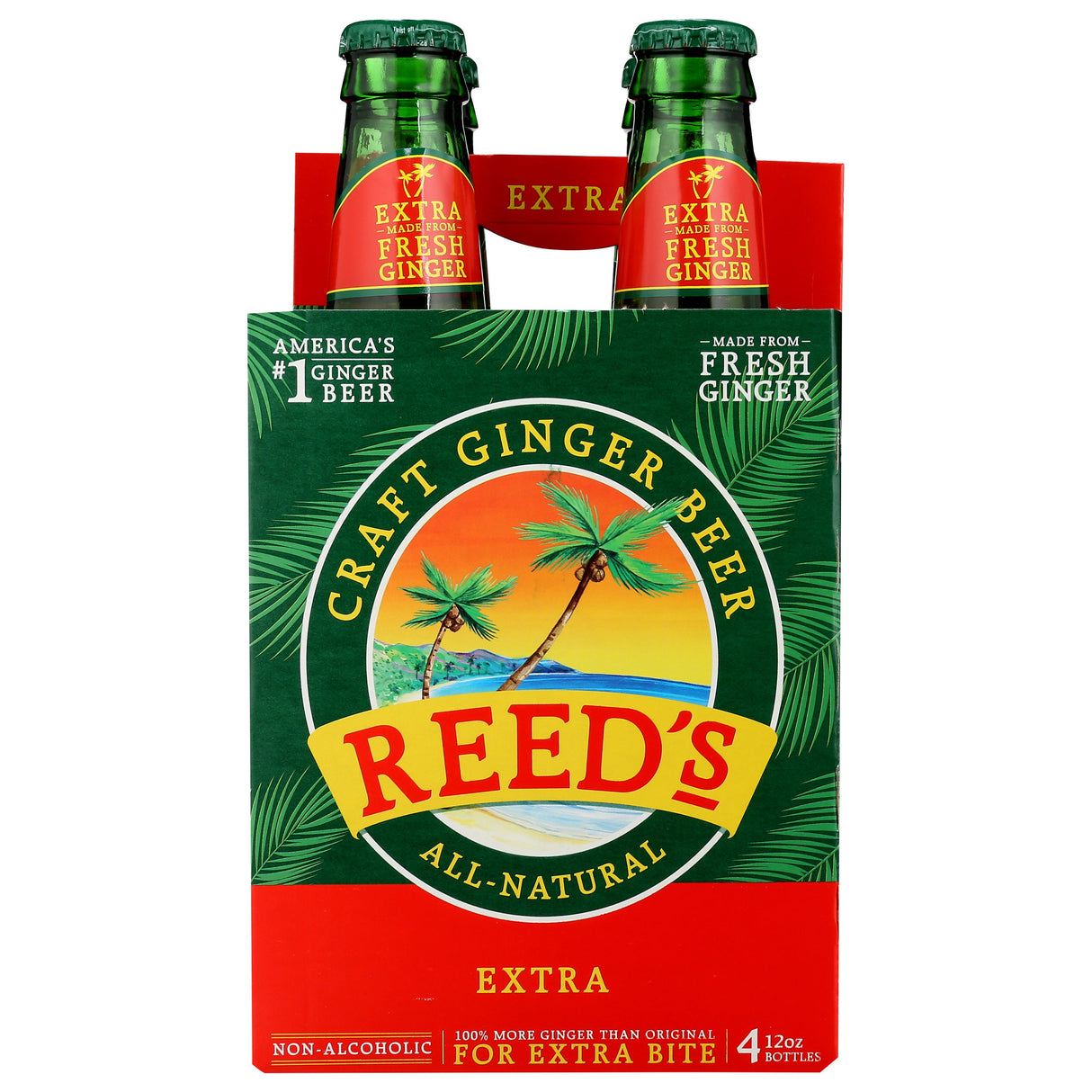 Soft Drink, Ginger Beer, Extra, Single-Serve, 12 Fluid Ounce,6 - 4 COUNT