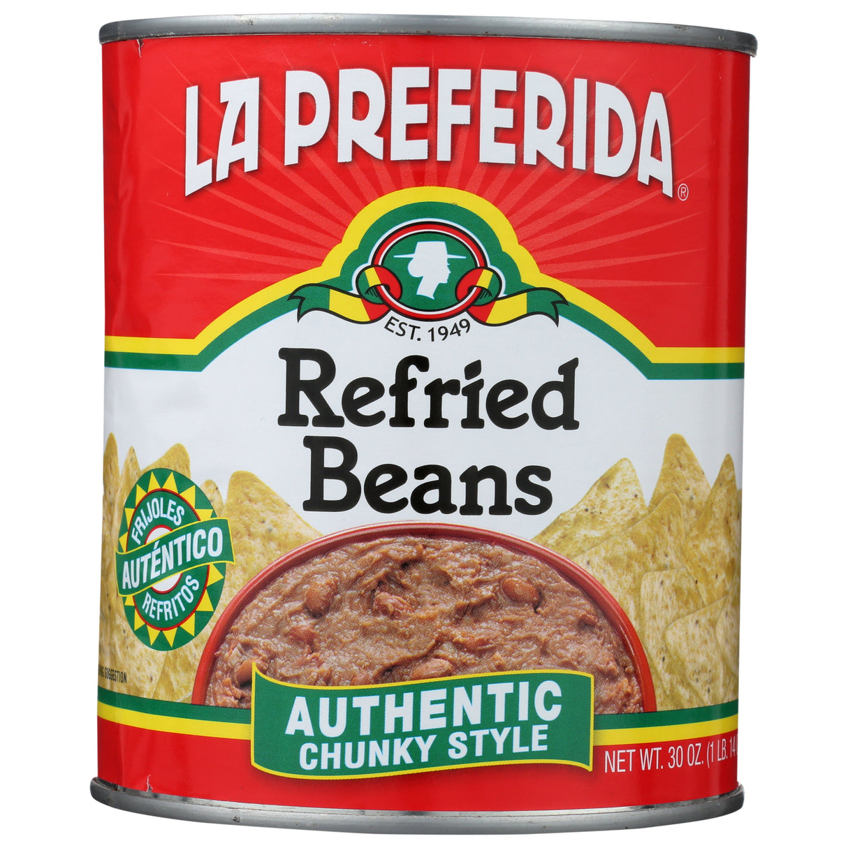 Beans, Chunky, Refried,12 - 30 OUNCE